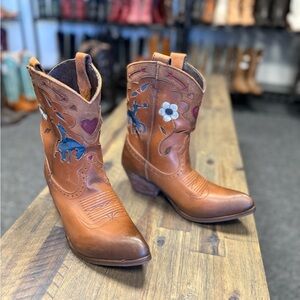 LIBERTY BLACK  COWGIRL COWBOY WESTERN BOOTS SZ 8